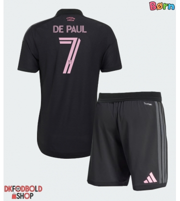 Inter Miami Rodrigo De Paul #7 Udebanesæt Børn 2026-27 Kort ærmer (+ korte bukser)